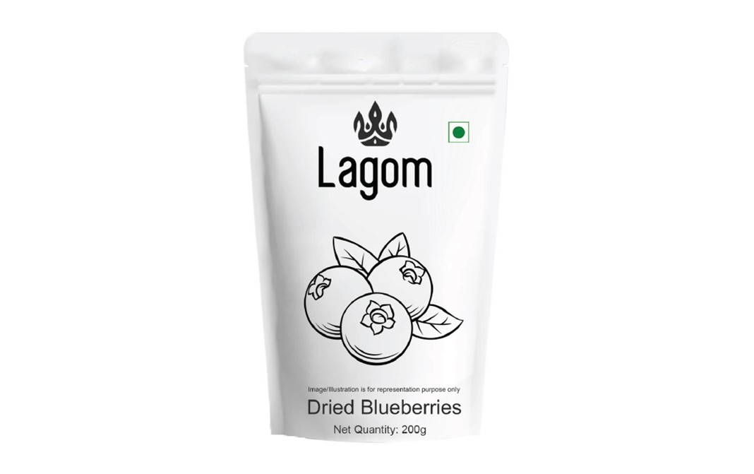Lagom Dried Blueberries    Pack  200 grams